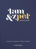 Deník Tam &amp; zpět - velký - indigo