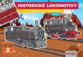 Historické lokomotivy-Jednoduché vystřihovánky