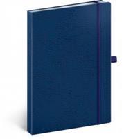 Notes - Vivella Classic modrý/modrý, linkovaný, 15 x 21 cm