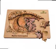 Puzzle z lesa - myšice