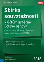 Sbírka souvztažností k účtům směrné účtové osnovy se vzorovou účtovou osnovou s opravami pro rok 2018 - Jaroslav Jindrák