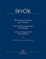 Škola smyčcové techniky pro violoncello op. 2, sešit I a II - Otakar Ševčík