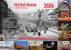 12měsíční kalendář na 2026 rok: Pestrá Praha ve fotografii Borise Koguta