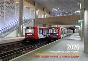 12měsíční kalendář pro rok 2026 "Evropské metro očima