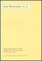 Acta Theresiania 1.