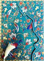 Boncahier-Tapisserie Rayado - Páv   - Luxusní zápisník