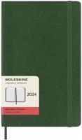 Diář Moleskine 2024 denní měkký zelený L