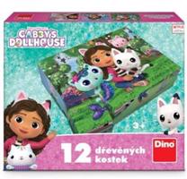 Dřevěné kostky Gábi – 12 kostek