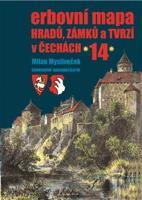 Erbovní mapa hradů, zámků a tvrzí v Čechách 14 - Milan Mysliveček