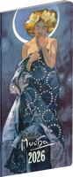 Kapesní diář Alfons Mucha 2026, plánovací měsíční