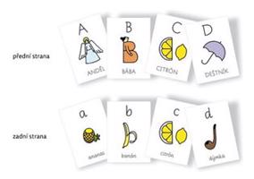 Karty s písmeny a obrázky