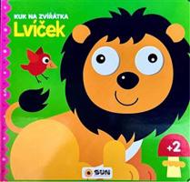 Kuk na Zvířátka - lvíček - knížka s pohyblivými očky
