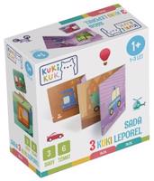 KukiKuk - Sada 3 KUKI leporel Auta