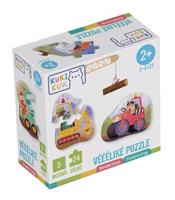 KukiKuk - Véééliké puzzle Stavební stroje