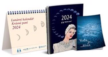 Lunární kalendář Krásné paní s publikací 2024 - Žofie Kanyzová