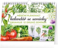 Měsíční plánovací kalendář se semínky 2026