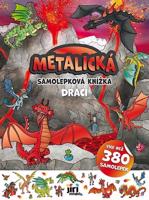 Metalická samolepková knížka Draci