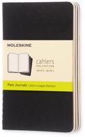 Moleskine sešity 3 ks čisté - černé S