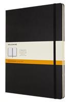 Moleskine zápisník tvrdý, linkovaný - černý XXL