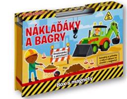 Náklaďáky a bagry - Box s magnety