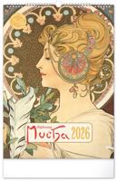 Nástěnný kalendář Alfons Mucha 2026