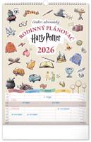Nástěnný kalendář Rodinný plánovací Harry Potter 2026