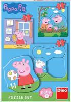 Peppa Pig - Rodina 3-5 baby Puzzle set