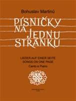 Písničky na jednu stránku - Cyklus písní na texty moravské lidové poezie