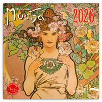 Poznámkový kalendář Alfons Mucha 2026