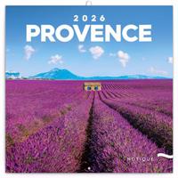 Poznámkový kalendář Provence 2026