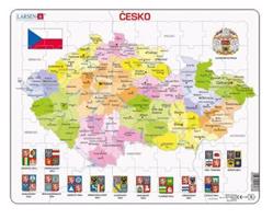 Puzzle - Česká republika kraje 70 dílků