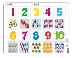 Puzzle - Čísla 1-10 10 dílků