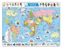 Puzzle - Svět politická mapa 107 dílků