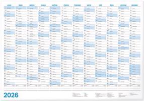 Roční kalendář 2026, A2