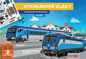 Rychlíkové vlaky - Jednoduché vystřihovánky