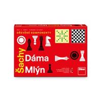 Šachy, dáma, mlýn
