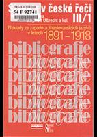 Slavica v české řeči III./1