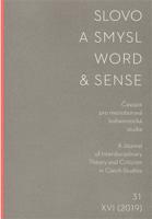 Slovo a smysl 31/ Word & Sense 31