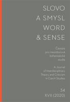 Slovo a smysl 34/ Word & Sense 34
