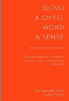Slovo a smysl 35/ Word & Sense 35
