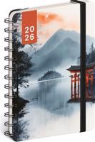 Spirálový 18 měsíční diář Petito Japonsko 2025/2026