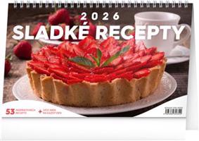 Stolní kalendář Sladké recepty 2026