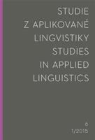 Studie z aplikované lingvistiky 2015/1