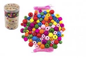 TEDDIES Korálky barevné s gumičkami cca 800 ks ve velké plastové dóze