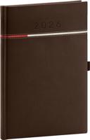 Týdenní diář Tomy 2026, hnědo-červený