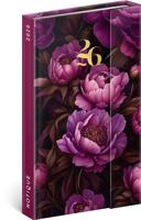 Týdenní magnetický diář Fialové květy 2026