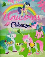 Unicorns - colours - Zábavné omalovány zelené