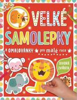 Velké samolepky a omalovánky pro malé ruce - Divoká zvířata