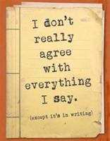 Zápisník - I don't really agree