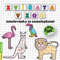 Zvířata v zoo. omalovánky se samolepkami - Radka Kneblová